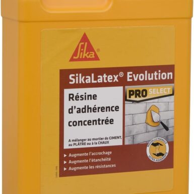 SIKA - Résine d'adhérence - SikaLatex Evolution - Résine d'accrochage pour l'adhérence et l'étanchéité des mortiers et enduits - Prêt à l'emploi - Limite le risque de fissuration - 2L - Blanc