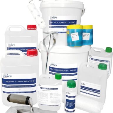 Kit micro-ciment pour sols (finition brillante) Portland (NCS S 4005-G50Y)