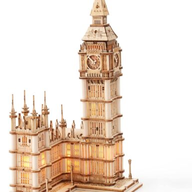 Rolife Puzzle 3D Maquette en Bois a Construire pour Adulte Kits de Modèles de Bricolage Construction Jouet 220 Pièces, Big Ben
